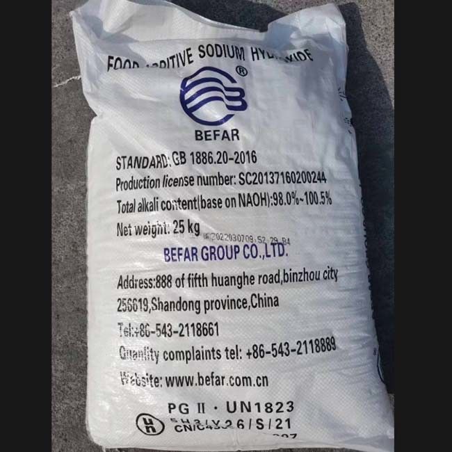 25KG/Bag Food Safe Sodium Hydroxide For Clean Wine Bottles Grain And Oil